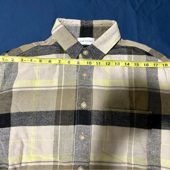 John Elliott Hemi Oversized Flannel Shirt in Cinder Cyclone Sz 0 XS - Picture 9 of 9